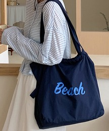 NANEA（ナネア）の「ドローコード付き配色ロゴトートバッグ（トートバッグ）」