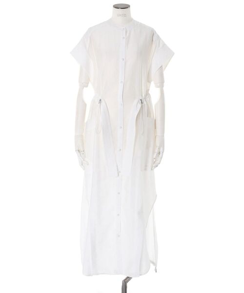 UN3D.（アンスリード）の「ROUND PARTS SHEER LONG SH / ラウンドパーツシアーロングシャツ（シャツ/ブラウス・レディース・ブラック/ホワイト・FREE）」の15枚目の写真