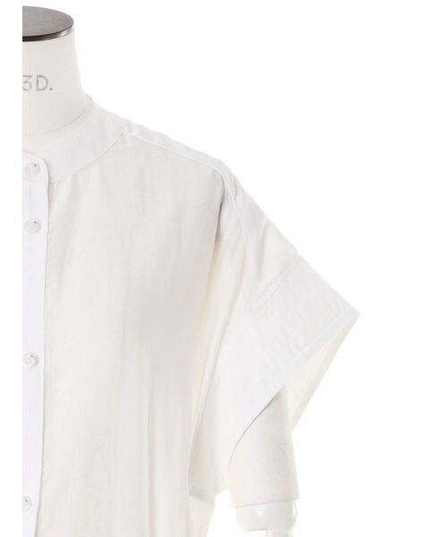 UN3D.（アンスリード）の「ROUND PARTS SHEER LONG SH / ラウンドパーツシアーロングシャツ（シャツ/ブラウス・レディース・ブラック/ホワイト・FREE）」の19枚目の写真