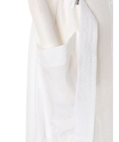 UN3D.（アンスリード）の「ROUND PARTS SHEER LONG SH / ラウンドパーツシアーロングシャツ（シャツ/ブラウス・レディース・ブラック/ホワイト・FREE）」の20枚目の写真