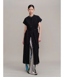 UN3D. | ROUND PARTS SHEER LONG SH / ラウンドパーツシアーロングシャツ(シャツ/ブラウス)