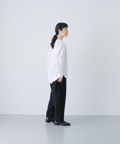 かぐれ(カグレ)の「コットンクルーネックプルオーバーシャツ(シャツ/ブラウス・レディース・オフホワイト・FREE)」の6枚目の写真