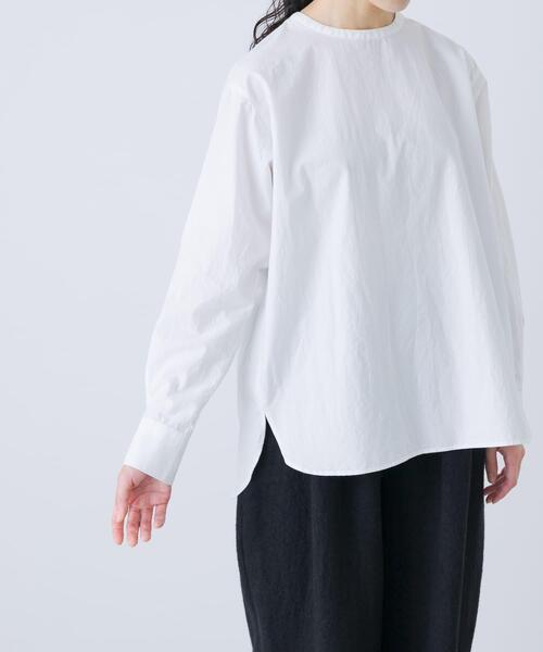 かぐれ(カグレ)の「コットンクルーネックプルオーバーシャツ(シャツ/ブラウス・レディース・オフホワイト・FREE)」の11枚目の写真