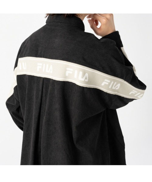 FILA（フィラ）の「FILA UV 前後差デザイン背裏モチーフシャツ（シャツ/ブラウス・レディース・オフホワイト/ブラック・MEDIUM/LARGE/LL/3L）」の11枚目の写真