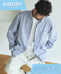 FREAK'S STORE | AIRDRY HIGH TECHYARN ブロード レギュラーカラーシャツ ロングスリーブ/エアドライ ポリエステル 長袖シャツ(シャツ/ブラウス)