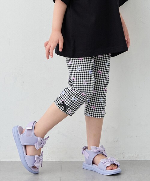 ANY（エニィ）の「5分丈レギンス（レギンス/スパッツ・キッズ・ブラック系3/ブルー系・140）」の2枚目の写真