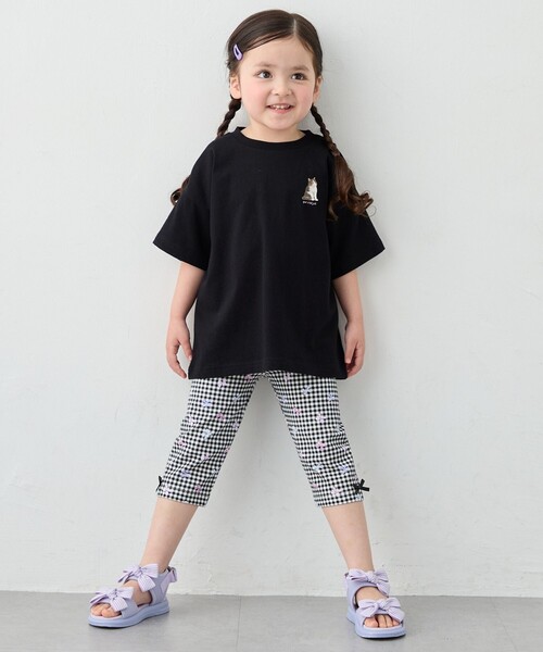 ANY（エニィ）の「5分丈レギンス（レギンス/スパッツ・キッズ・ブラック系3/ブルー系・140）」の4枚目の写真