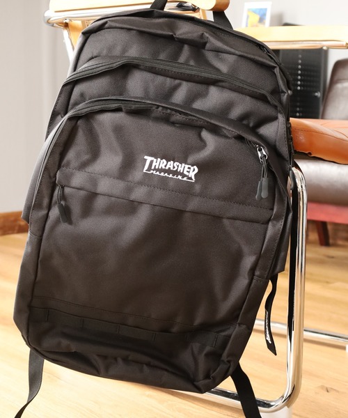 THRASHER(スラッシャー)の「THRASHER BACKPACK35 リュック(バックパック/リュック・メンズ・ブラック系/ブラック×ホワイト・FREE)」の6枚目の写真