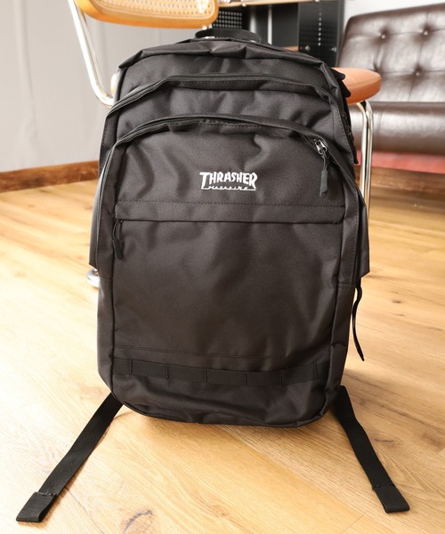 THRASHER(スラッシャー)の「THRASHER BACKPACK35 リュック(バックパック/リュック・メンズ・ブラック系/ブラック×ホワイト・FREE)」の7枚目の写真