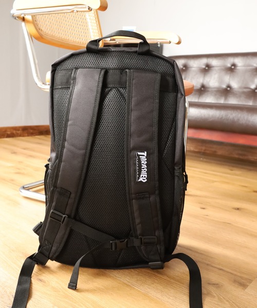 THRASHER(スラッシャー)の「THRASHER BACKPACK35 リュック(バックパック/リュック・メンズ・ブラック系/ブラック×ホワイト・FREE)」の15枚目の写真