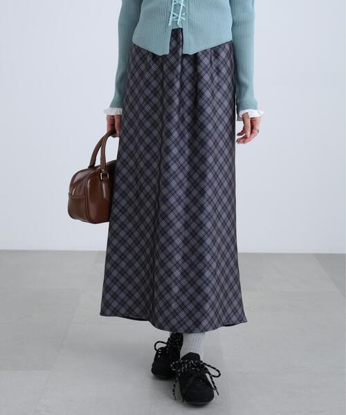 FREE'S MART(フリーズマート)の「◆サテンナロースカート(スカート・レディース・ネイビー/ホワイト/グレー系その他/グレー・MEDIUM/SMALL)」の6枚目の写真