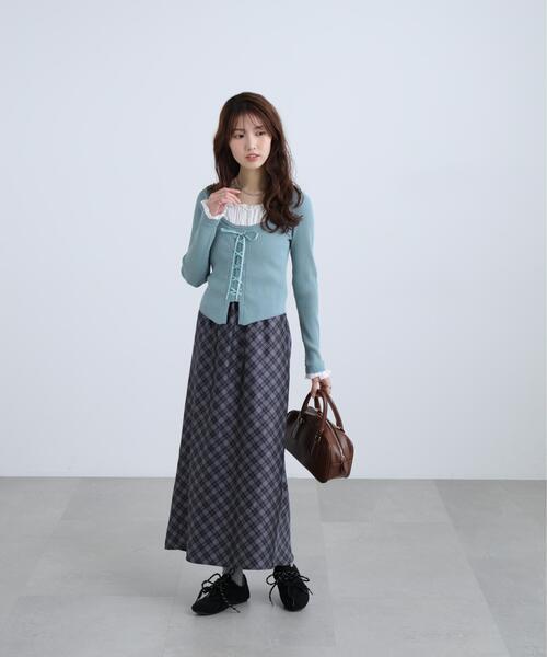 FREE'S MART(フリーズマート)の「◆サテンナロースカート(スカート・レディース・ネイビー/ホワイト/グレー系その他/グレー・MEDIUM/SMALL)」の9枚目の写真