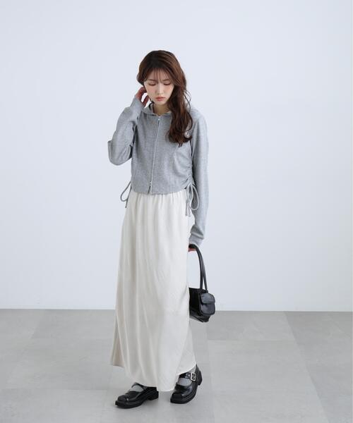 FREE'S MART(フリーズマート)の「◆サテンナロースカート(スカート・レディース・ネイビー/ホワイト/グレー系その他/グレー・MEDIUM/SMALL)」の14枚目の写真