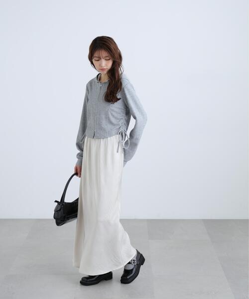 FREE'S MART(フリーズマート)の「◆サテンナロースカート(スカート・レディース・ネイビー/ホワイト/グレー系その他/グレー・MEDIUM/SMALL)」の16枚目の写真