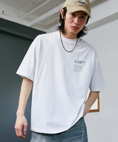 PUBLUX(パブリュクス)の「PUBLUX/パブリュクス <機能性素材>LOVE POP STUDIO CHEERFUL タイポグラフィー Tシャツ 限定展開(Tシャツ/カットソー・メンズ・ブラック/ネイビー/ピンク/ホワイト・LARGE/MEDIUM/SMALL)」の9枚目の写真