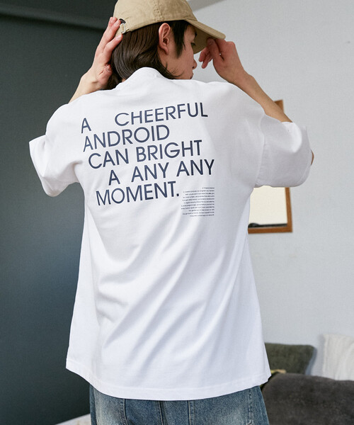 PUBLUX(パブリュクス)の「PUBLUX/パブリュクス <機能性素材>LOVE POP STUDIO CHEERFUL タイポグラフィー Tシャツ 限定展開(Tシャツ/カットソー・メンズ・ブラック/ネイビー/ピンク/ホワイト・LARGE/MEDIUM/SMALL)」の10枚目の写真