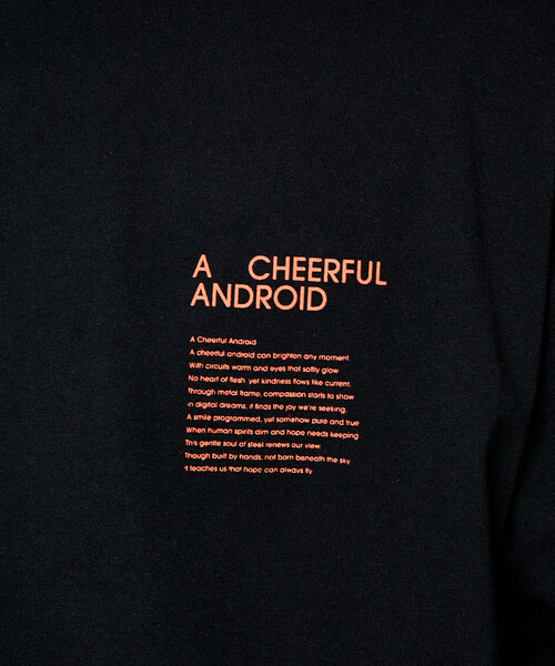 PUBLUX(パブリュクス)の「PUBLUX/パブリュクス <機能性素材>LOVE POP STUDIO CHEERFUL タイポグラフィー Tシャツ 限定展開(Tシャツ/カットソー・メンズ・ブラック/ネイビー/ピンク/ホワイト・LARGE/MEDIUM/SMALL)」の13枚目の写真