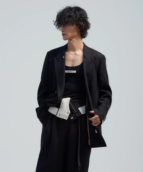 BED J.W. FORD(ベッドフォード)の「【BED J.W. FORD/ベッドフォード】W(テーラードジャケット・メンズ・ブラック/グレー・0/1)」の2枚目の写真