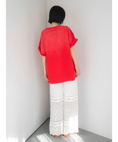 Ungrid（アングリッド）の「ヴィンテージロゴルーズTee（Tシャツ/カットソー・レディース・オレンジ/レッド/アイボリー/チャコールグレー・FREE）」の15枚目の写真