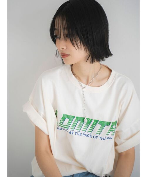 Ungrid（アングリッド）の「ヴィンテージロゴルーズTee（Tシャツ/カットソー・レディース・オレンジ/レッド/アイボリー/チャコールグレー・FREE）」の17枚目の写真