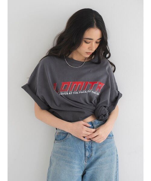 Ungrid（アングリッド）の「ヴィンテージロゴルーズTee（Tシャツ/カットソー・レディース・オレンジ/レッド/アイボリー/チャコールグレー・FREE）」の20枚目の写真
