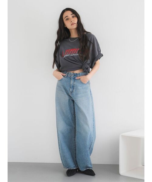 Ungrid（アングリッド）の「ヴィンテージロゴルーズTee（Tシャツ/カットソー・レディース・オレンジ/レッド/アイボリー/チャコールグレー・FREE）」の22枚目の写真