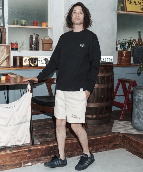 No Rain No Rainbow(ノーレインノーレインボー)の「mlt5616-USA cotton long sleeve T-shirt ロングスリーブTシャツ(NR26S-24)(Tシャツ/カットソー・メンズ・ネイビー/ホワイト/ブラック・S/XL/L/M)」の10枚目の写真