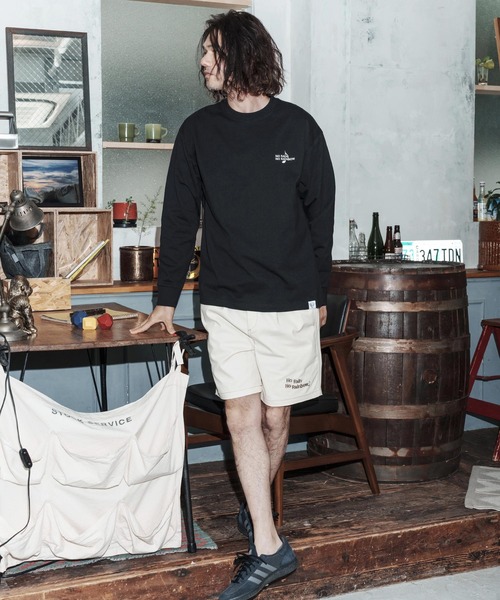 No Rain No Rainbow(ノーレインノーレインボー)の「mlt5616-USA cotton long sleeve T-shirt ロングスリーブTシャツ(NR26S-24)(Tシャツ/カットソー・メンズ・ネイビー/ホワイト/ブラック・S/XL/L/M)」の11枚目の写真