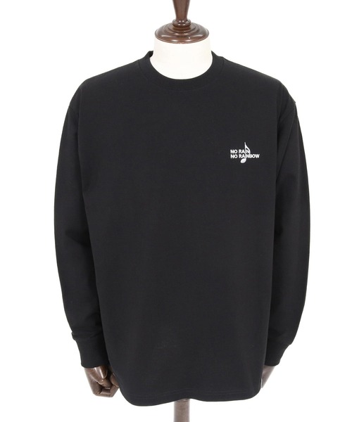 No Rain No Rainbow(ノーレインノーレインボー)の「mlt5616-USA cotton long sleeve T-shirt ロングスリーブTシャツ(NR26S-24)(Tシャツ/カットソー・メンズ・ネイビー/ホワイト/ブラック・S/XL/L/M)」の14枚目の写真
