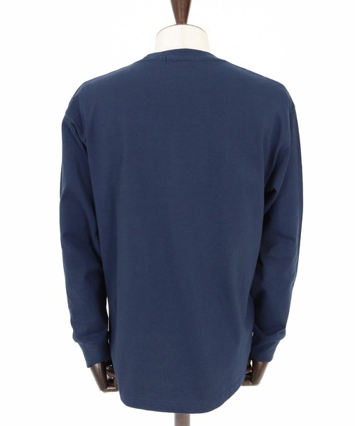 No Rain No Rainbow(ノーレインノーレインボー)の「mlt5616-USA cotton long sleeve T-shirt ロングスリーブTシャツ(NR26S-24)(Tシャツ/カットソー・メンズ・ネイビー/ホワイト/ブラック・S/XL/L/M)」の16枚目の写真