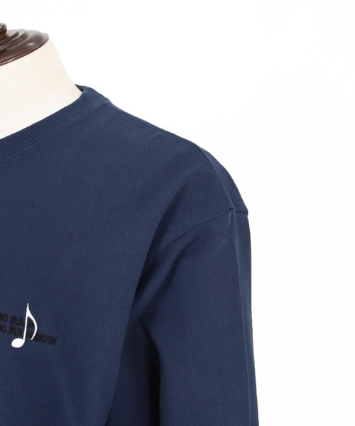 No Rain No Rainbow(ノーレインノーレインボー)の「mlt5616-USA cotton long sleeve T-shirt ロングスリーブTシャツ(NR26S-24)(Tシャツ/カットソー・メンズ・ネイビー/ホワイト/ブラック・S/XL/L/M)」の18枚目の写真