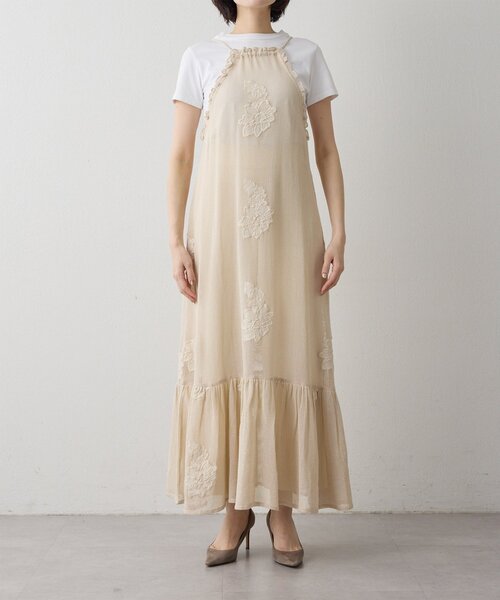 Whim Gazette(ウィムガゼット)の「メッシュレースワンピース(ワンピース・レディース・ブラック/ホワイト系その他・FREE)」の10枚目の写真