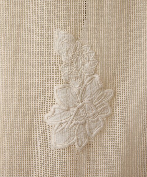 Whim Gazette(ウィムガゼット)の「メッシュレースワンピース(ワンピース・レディース・ブラック/ホワイト系その他・FREE)」の4枚目の写真