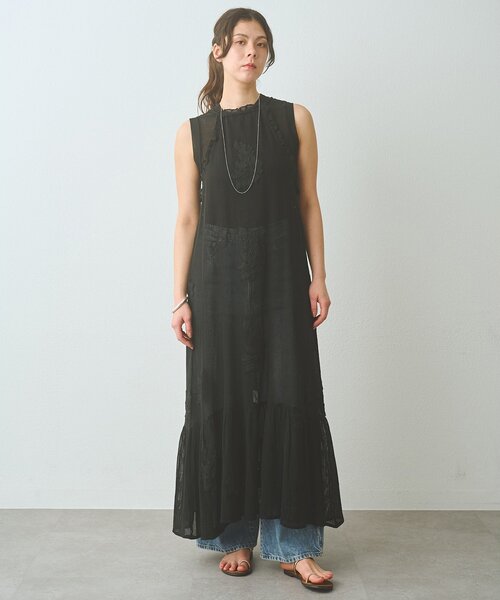 Whim Gazette(ウィムガゼット)の「メッシュレースワンピース(ワンピース・レディース・ブラック/ホワイト系その他・FREE)」の21枚目の写真