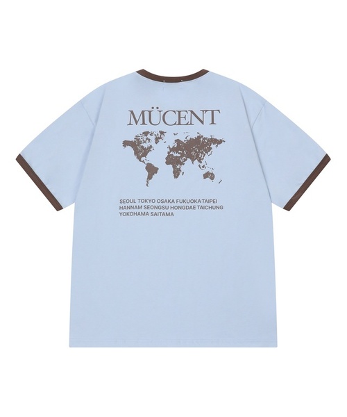 MUCENT(ムセント)の「トレースリンガー半袖Tシャツ(3カラー)(Tシャツ/カットソー・レディース・ホワイト/スカイブルー/ブラック/ネイビー・SMALL/LARGE)」の3枚目の写真
