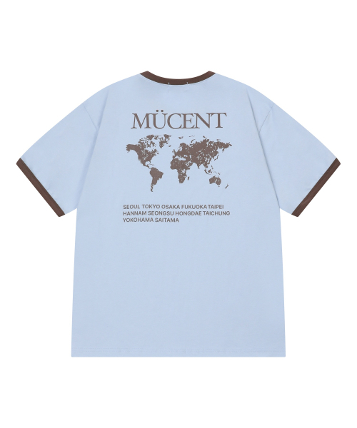 MUCENT(ムセント)の「トレースリンガー半袖Tシャツ(3カラー)(Tシャツ/カットソー・レディース・ホワイト/スカイブルー/ブラック/ネイビー・SMALL/LARGE)」の9枚目の写真