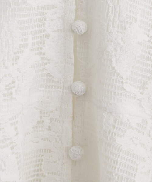 natural couture（ナチュラルクチュール）の「メッシュレースペプラムブラウス（シャツ/ブラウス・レディース・ブラック/ピンクベージュ/オフホワイト・FREE）」の17枚目の写真