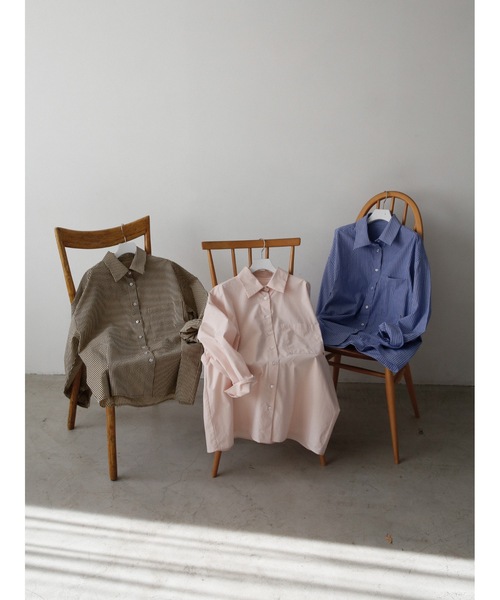 Katrin TOKYO(カトリーントーキョー)の「pajama shirt(シャツ/ブラウス・レディース・ブラウン/ブルー/ベビーピンク・FREE/XS)」の6枚目の写真