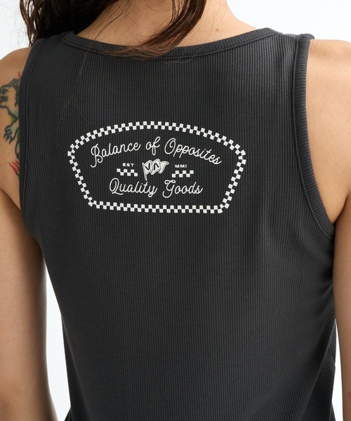 RVCA(ルーカ)の「RVCA ウィメンズ RIBBED ICON TANK TOP タンクトップ 【2026年春夏モデル】(タンクトップ・レディース・ホワイト/ピンク系その他/ブラック系その他・SMALL/MEDIUM/LARGE)」の12枚目の写真