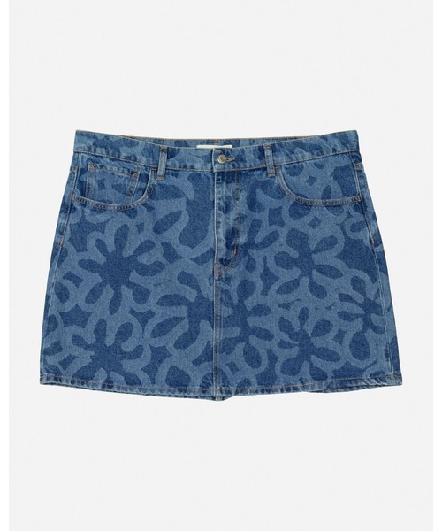 marimekko(マリメッコ)の「【オンラインストア限定】【Maridenim】Ruudut Kukka / Skirt(スカート・レディース・ネイビー・34/36/38/40)」の9枚目の写真