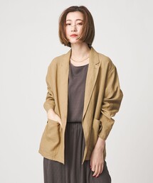 conte（コンテ）の「＜conte＞リネン テーラードジャケット（テーラードジャケット）」