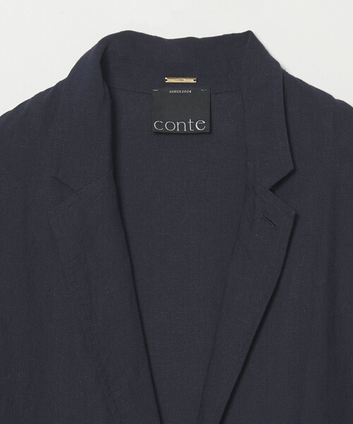 conte(コンテ)の「<conte>リネン テーラードジャケット(テーラードジャケット・レディース・ベージュ/ネイビー・36/38)」の7枚目の写真