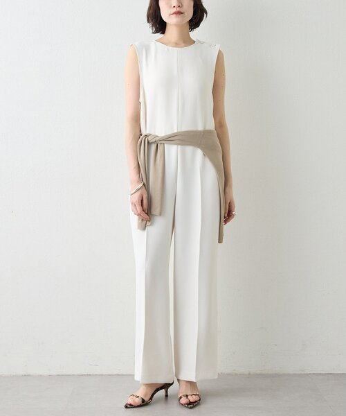 Whim Gazette（ウィムガゼット）の「オールインワン（つなぎ/オールインワン・レディース・ブラック/オフホワイト・FREE）」の2枚目の写真