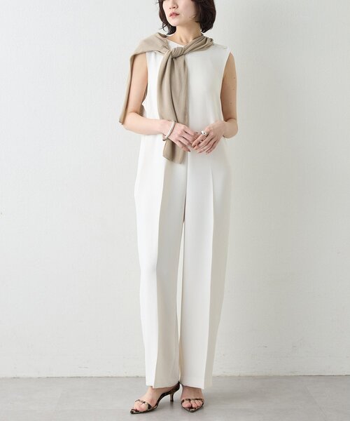 Whim Gazette（ウィムガゼット）の「オールインワン（つなぎ/オールインワン・レディース・ブラック/オフホワイト・FREE）」の3枚目の写真