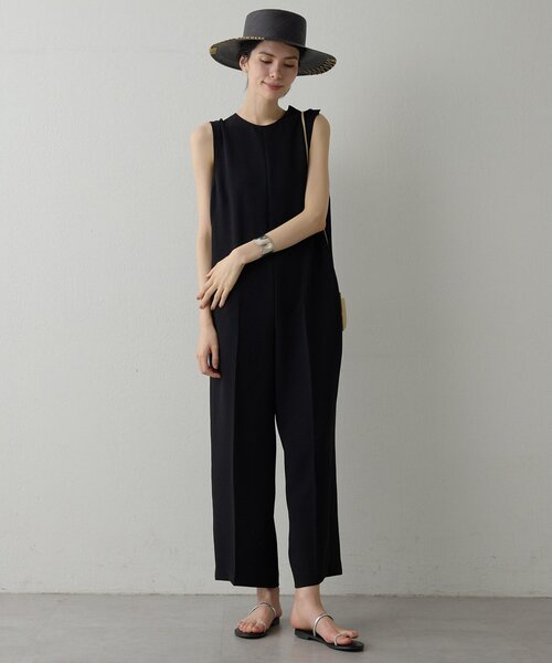 Whim Gazette（ウィムガゼット）の「オールインワン（つなぎ/オールインワン・レディース・ブラック/オフホワイト・FREE）」の5枚目の写真