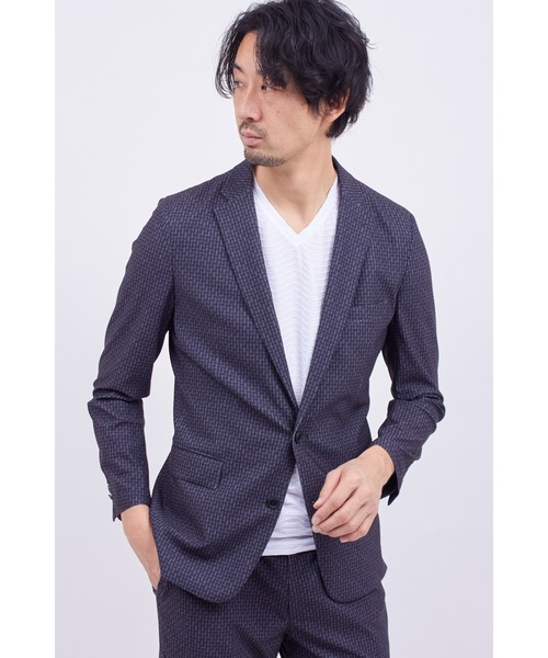 HIGH STREET∴ＣＯＯＬ　ＥＦＦＣＴサーマーツイードプリントＪＫ