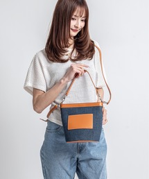 Jolie Joli（ジョリージョリ）の「【Jolie Joli/ジョリージョリ】デニム バケツバッグ ショルダーバック ハンドバッグ 3WAY（ハンドバッグ）」