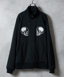 NUMBER (N)INE（ナンバーナイン）の「2P SKULL WAPPEN  JERSEY STAND TRACK JACKET / スカルモチーフ ワッペン刺繍 ジャージ スタンドネック トラックジャケット（ジャージ）」