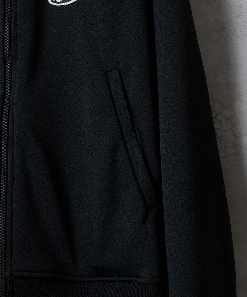 2P SKULL WAPPEN JERSEY STAND TRACK JACKET / スカルモチーフ