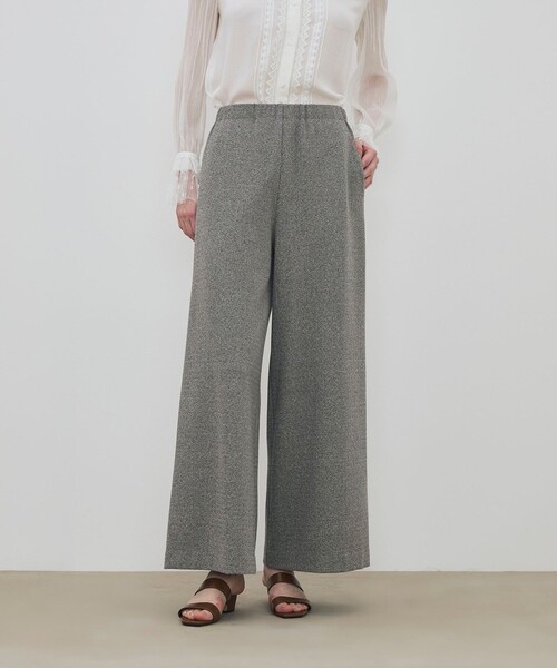 DES PRES（デ・プレ）の「メランジジャージー ワイドリラックスパンツ（その他パンツ・レディース・ライトベージュ・34/36）」の3枚目の写真